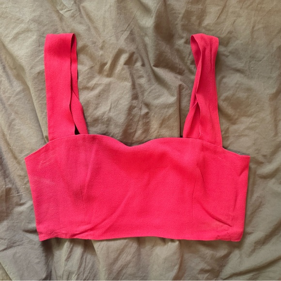 Reformation Azella two piece set. Size 10. Cherry red. - Picture 7 of 14